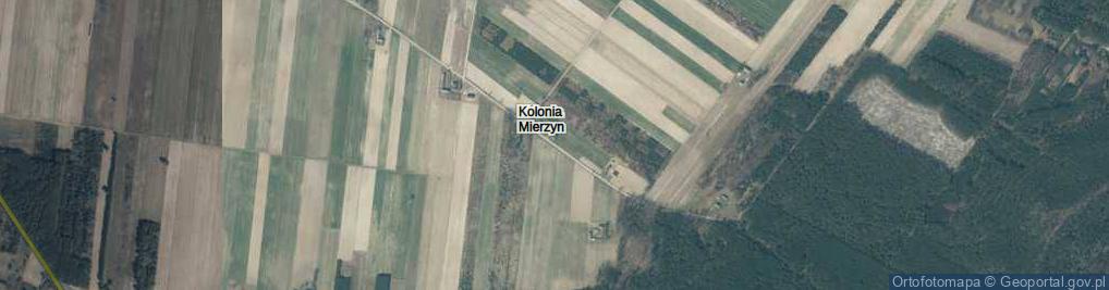 Zdjęcie satelitarne Kolonia Mierzyn ul.